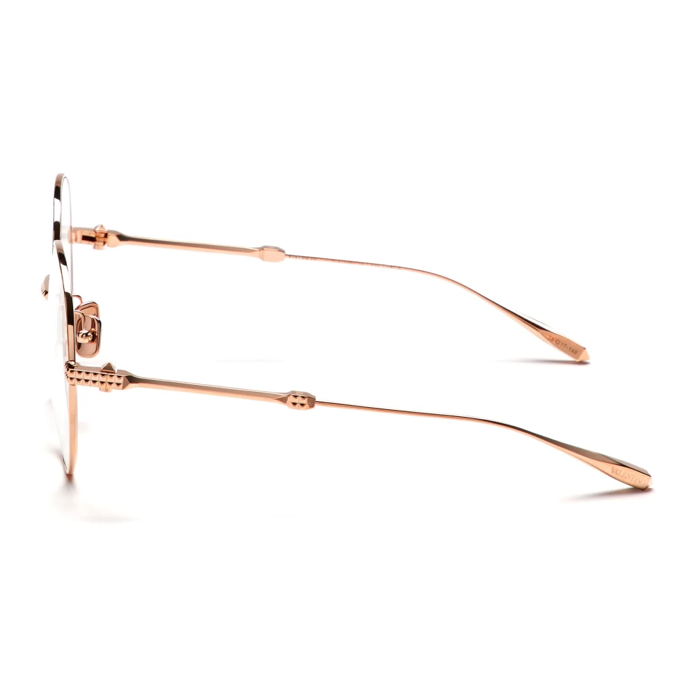 Valentino Gouden Ovale Bril met Studs Yellow Dames