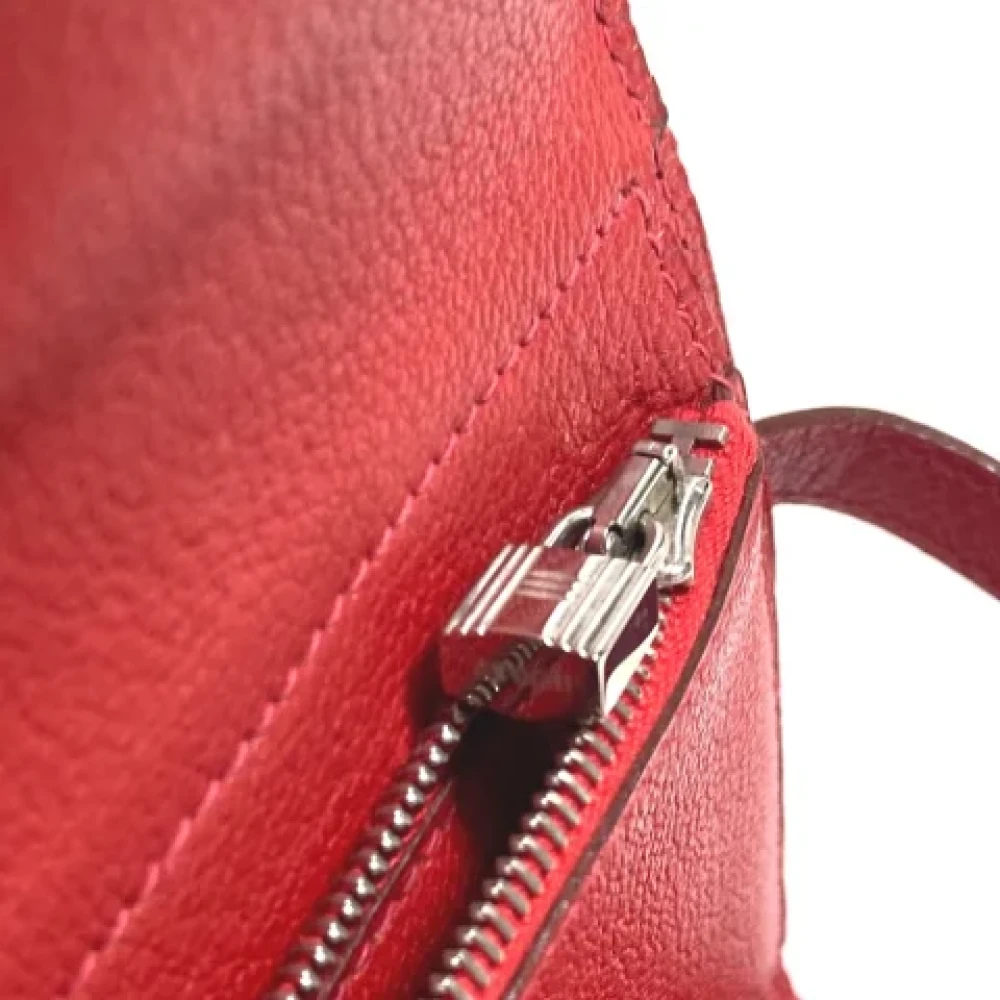 Hermès Vintage Pre-owned Leather wallets Red Dames