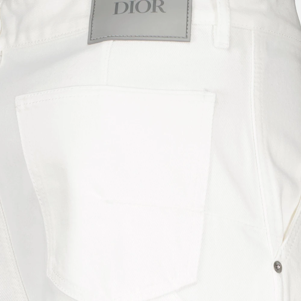 Dior Witte Timmerman Jeans Herfst-Winter 2024 Mannen White Heren