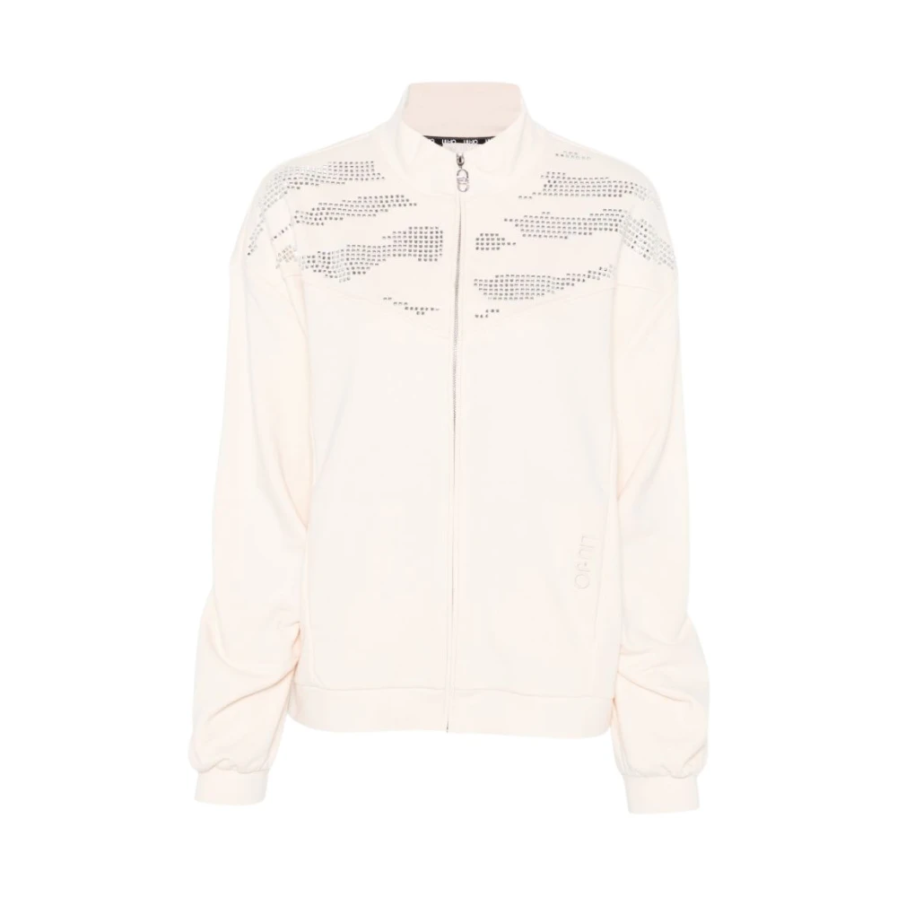 Liu Jo Mujer Beige Sudadera Con Cremallera
