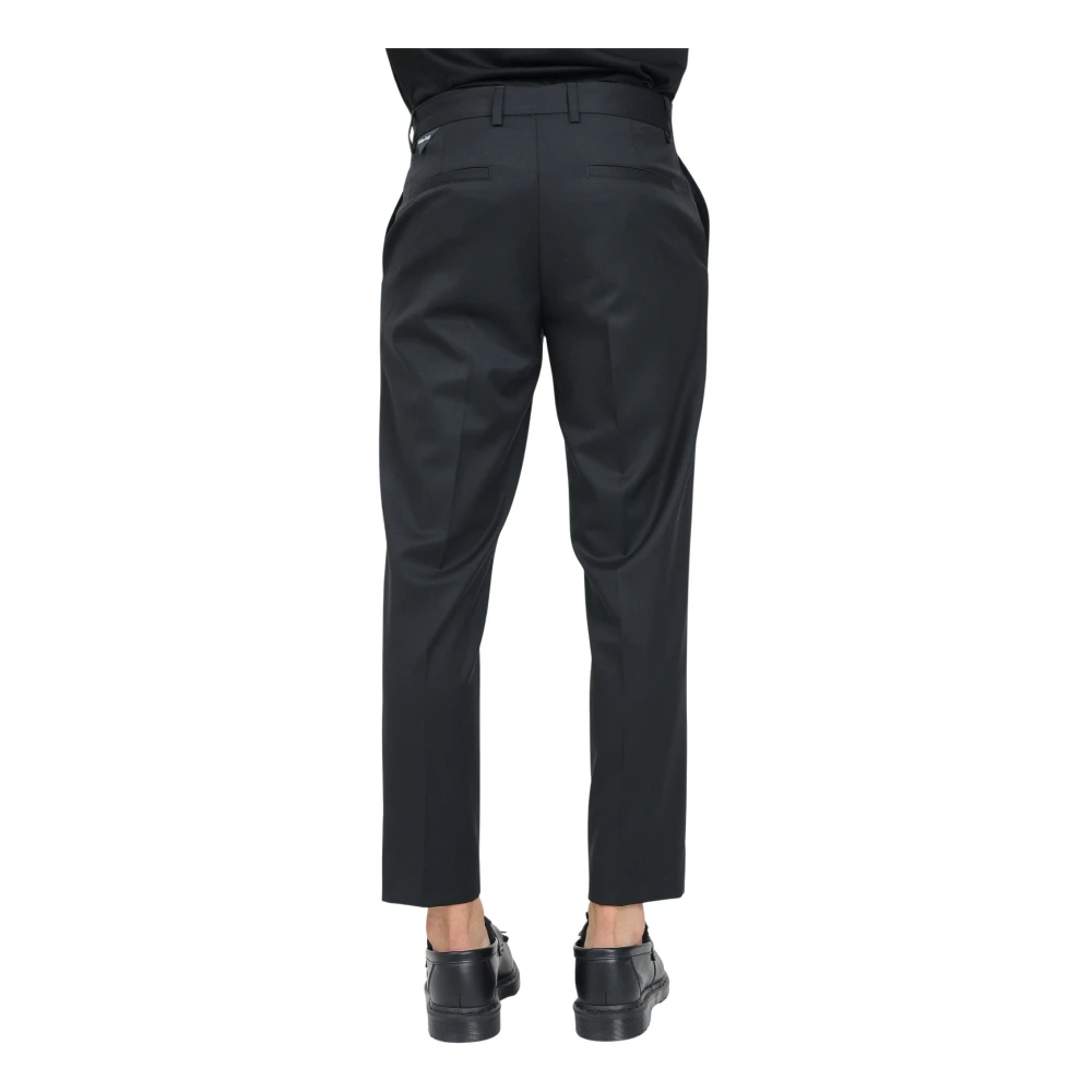 Golden Craft Elegante Zwarte Slim Fit Broek Black Heren