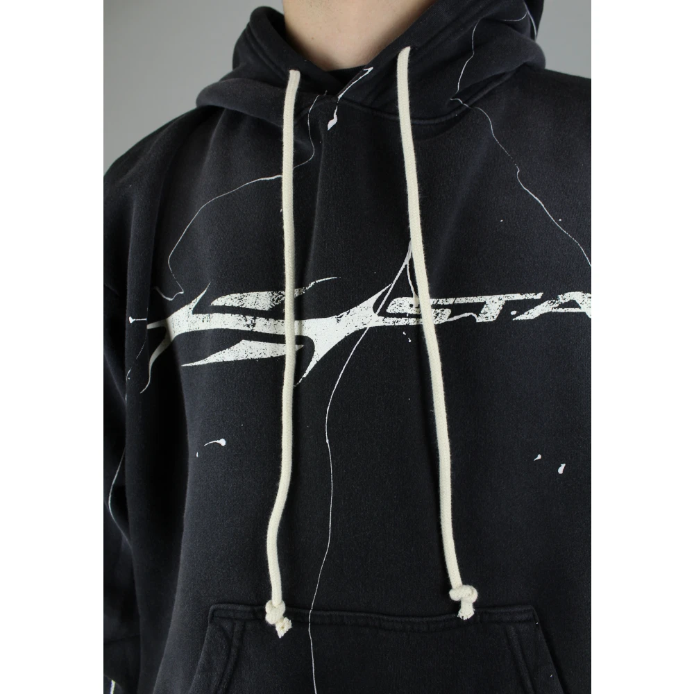 Hellstar Flame Hoodie 'Black' Black Heren