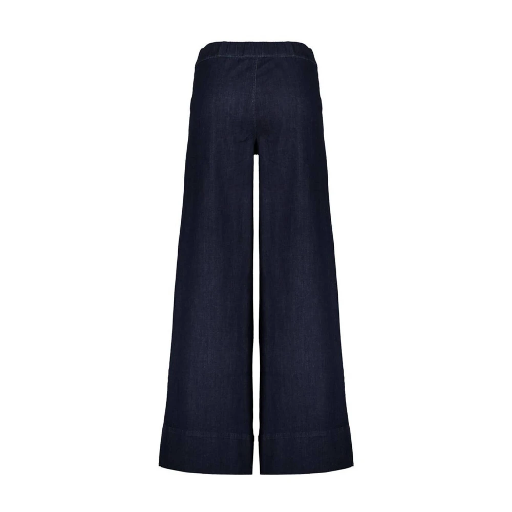 Geisha Wijde elastische taille jeans Blue Dames