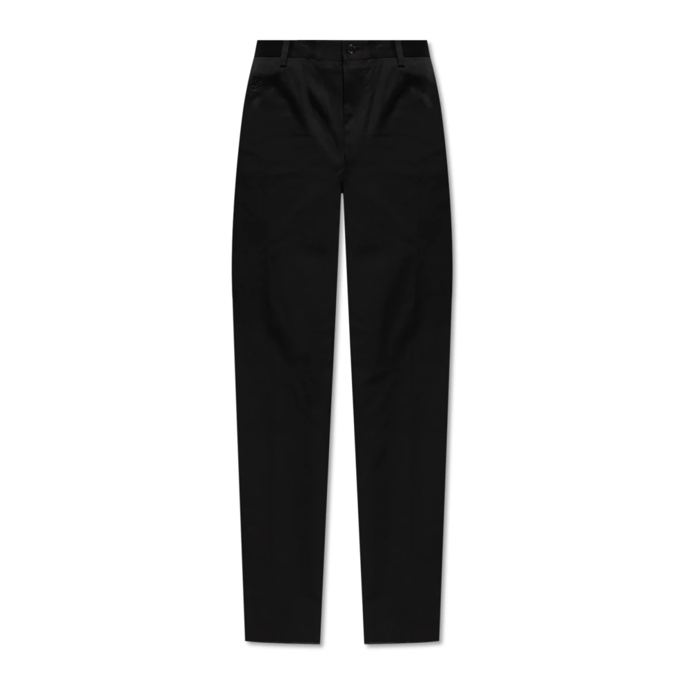 Dolce & Gabbana Men's Black Suit Trousers, L, Cotton Trousers