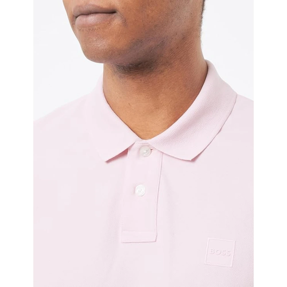 Boss Polo Shirt voor Mannen Pink Heren