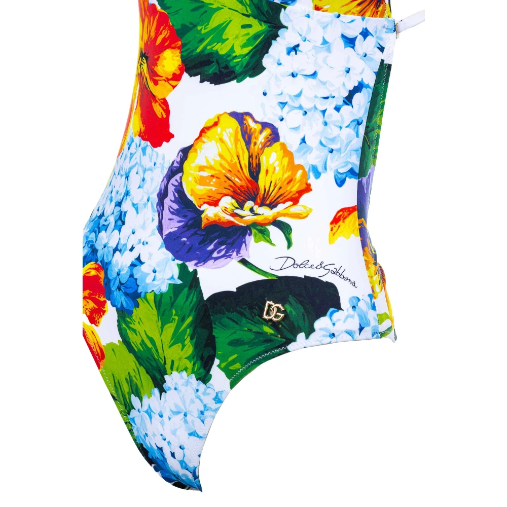 Dolce & Gabbana Bloemen Dames Badpak Kostuum Multicolor Dames