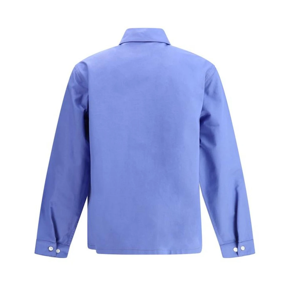 Marni Denim Rits Shirt Modern Ontwerp Blue Heren