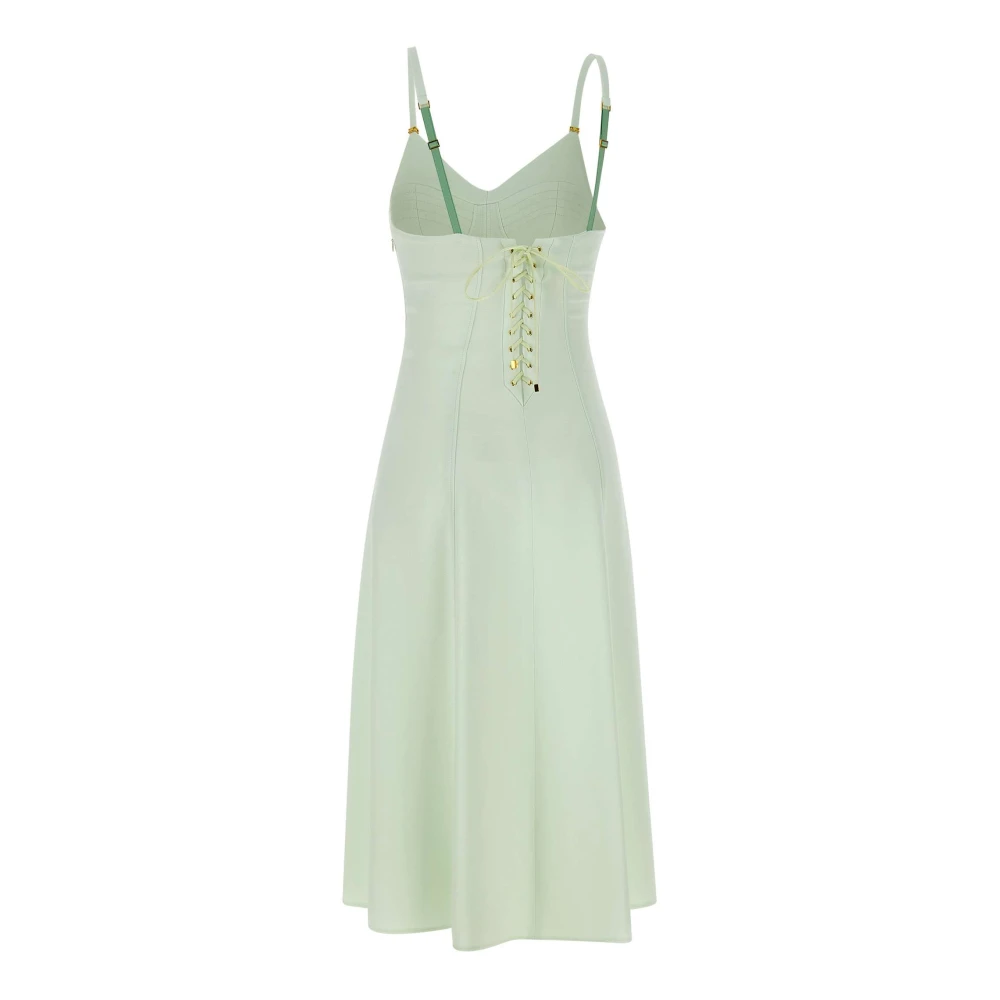 Elisabetta Franchi Mintgroene Dagelijkse Jurk Green Dames
