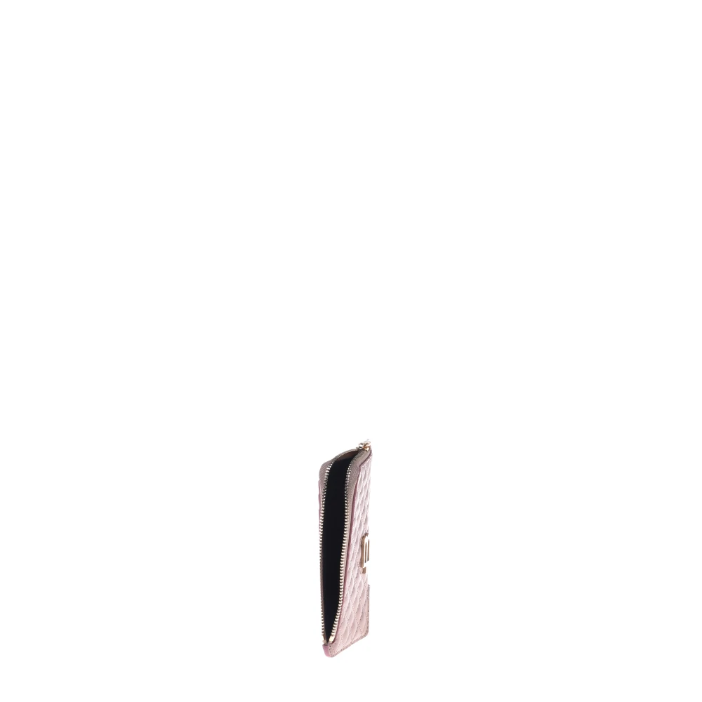 Baldinini Wallet in black nude leather Pink Dames