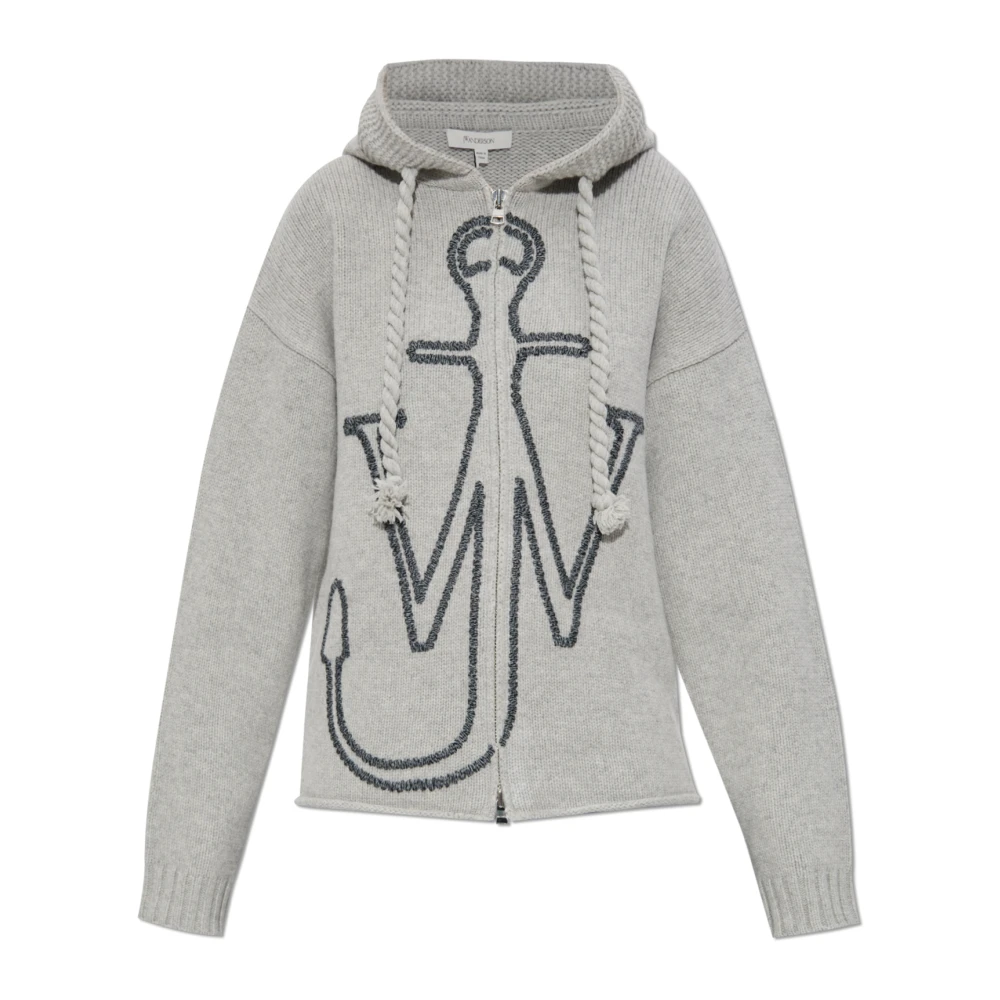 Jw Anderson Women's Gray Wool Cardigan