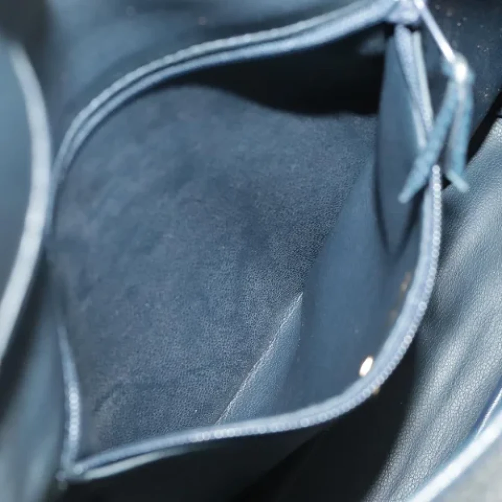 Dior Vintage Pre-owned Leather dior-bags Blue Dames