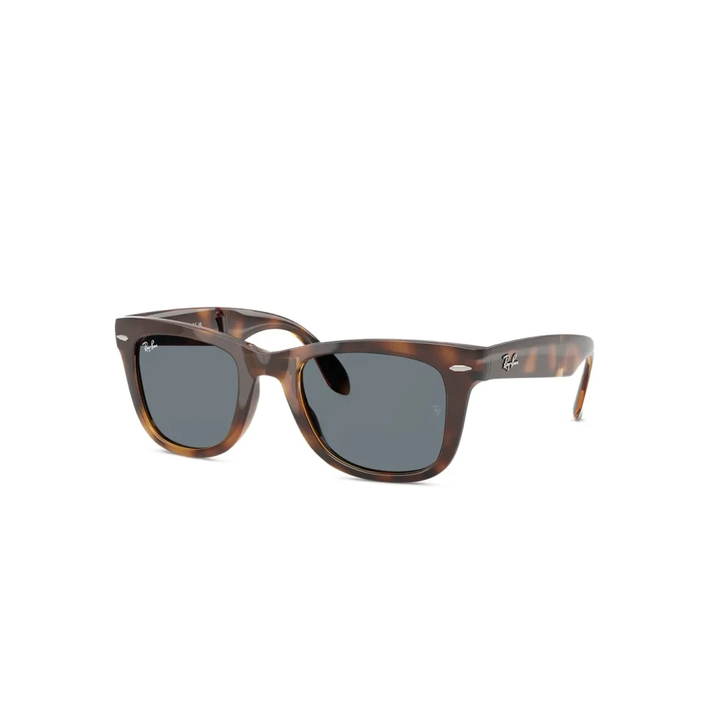 Ray-Ban Men's Brown Sunglasses, 50 Mm, Folding Wayfarer Sunglasses