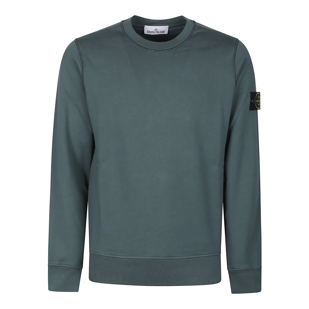 Stone Island Casual Katoenen Sweatshirt voor Mannen Green Heren