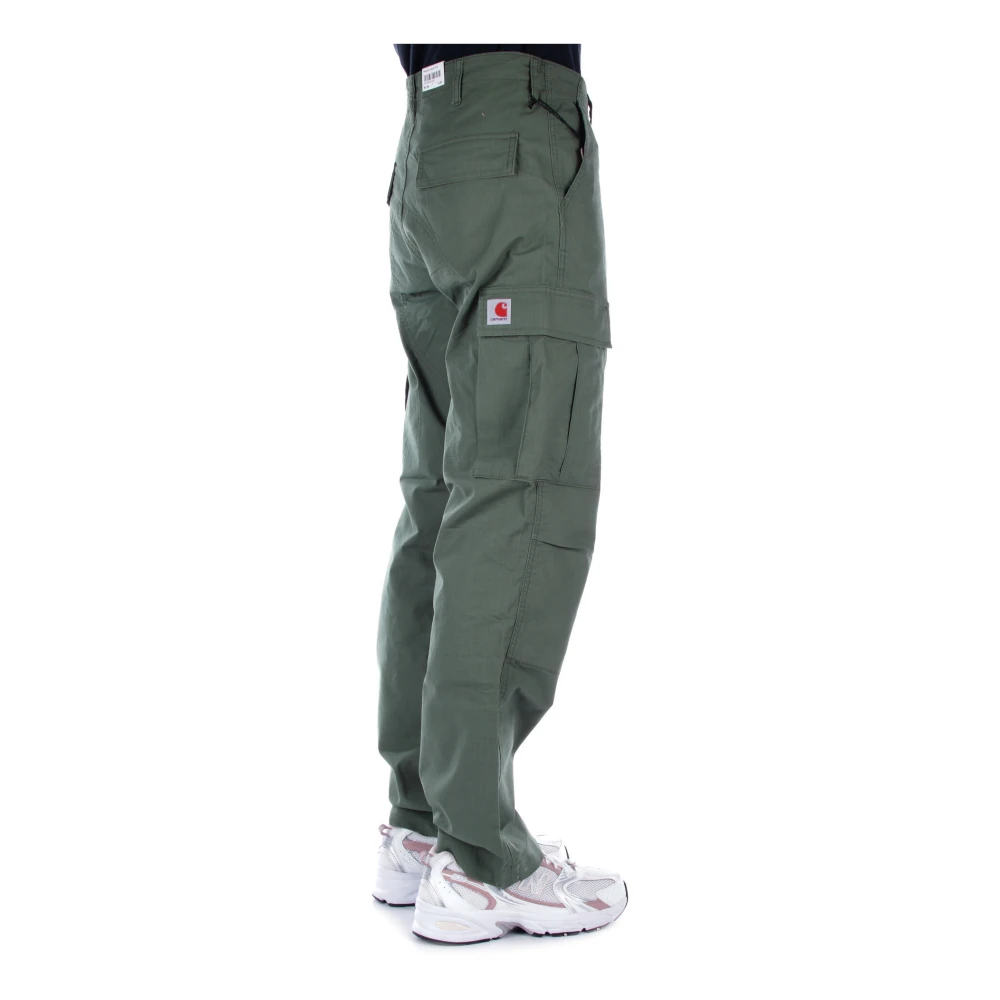 Carhartt WIP Logo Achterzak Broek Green Heren