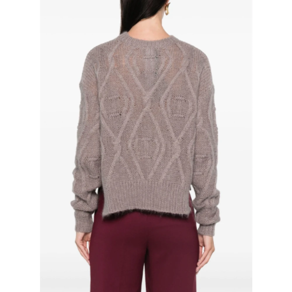 Twinset Stijlvolle Sweater Set Gray Dames