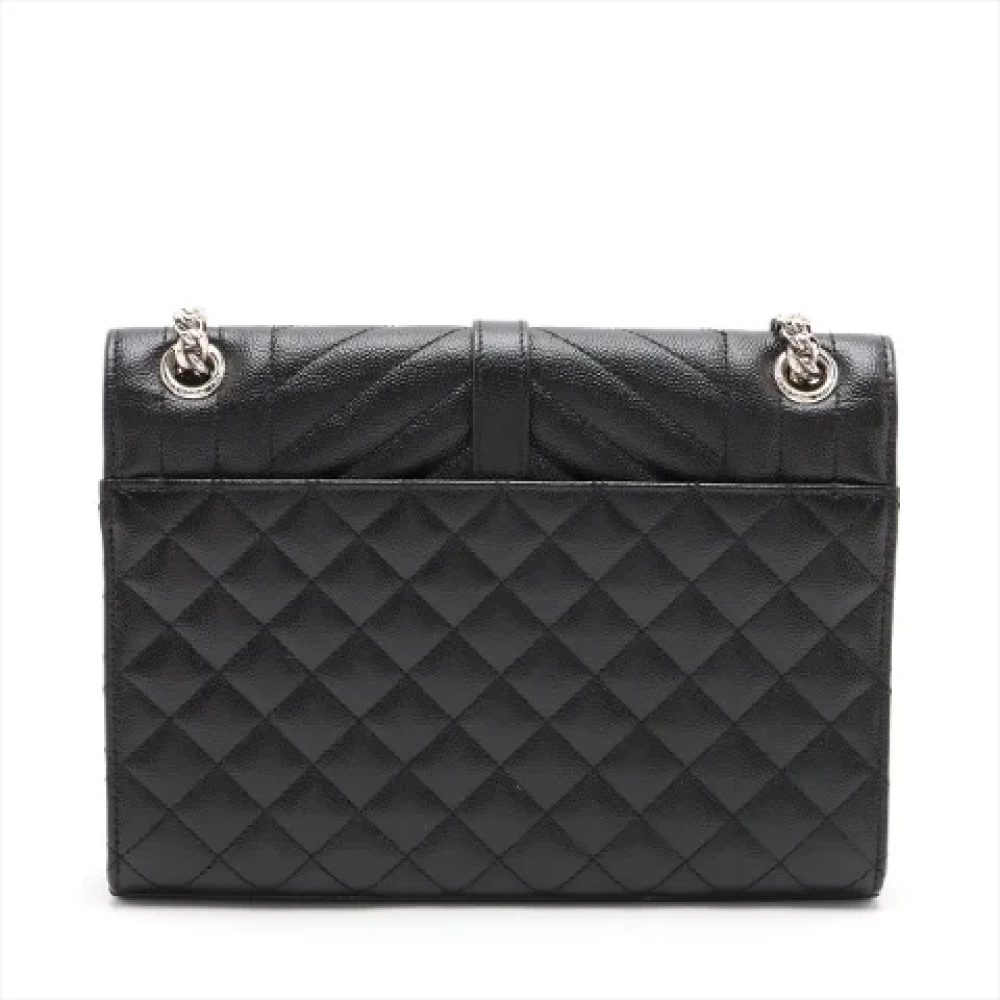 Yves Saint Laurent Vintage Pre-owned Leather handbags Black Dames