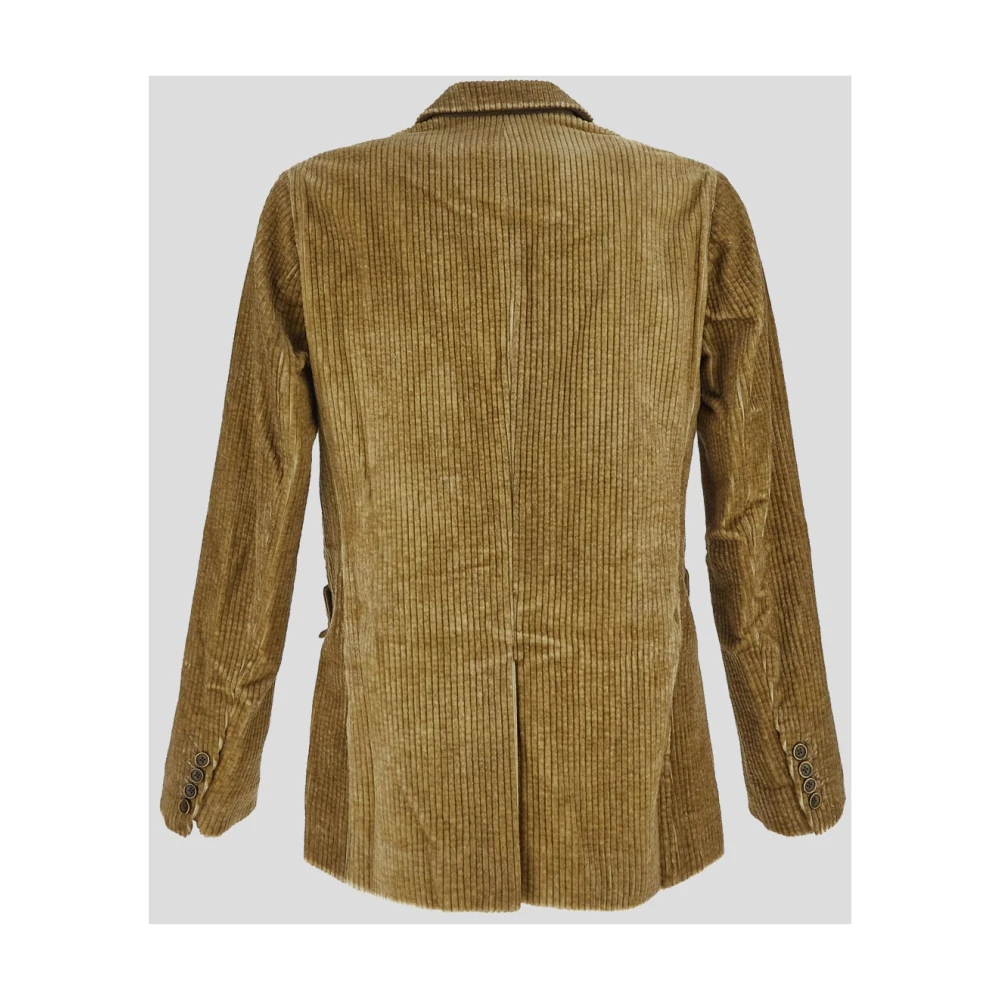 UMA Wang Katoenen Jacal Jas Beige Heren