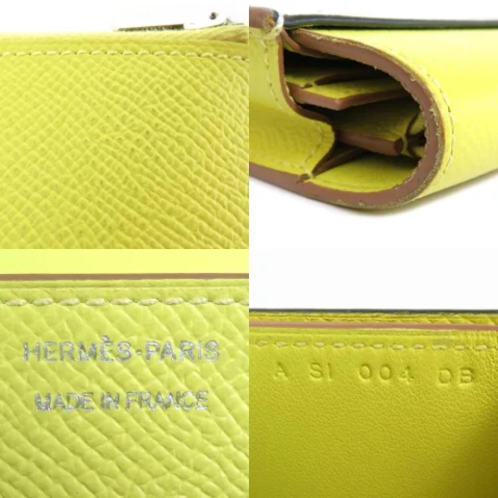 Hermès Vintage Pre-owned Leather wallets Green Dames