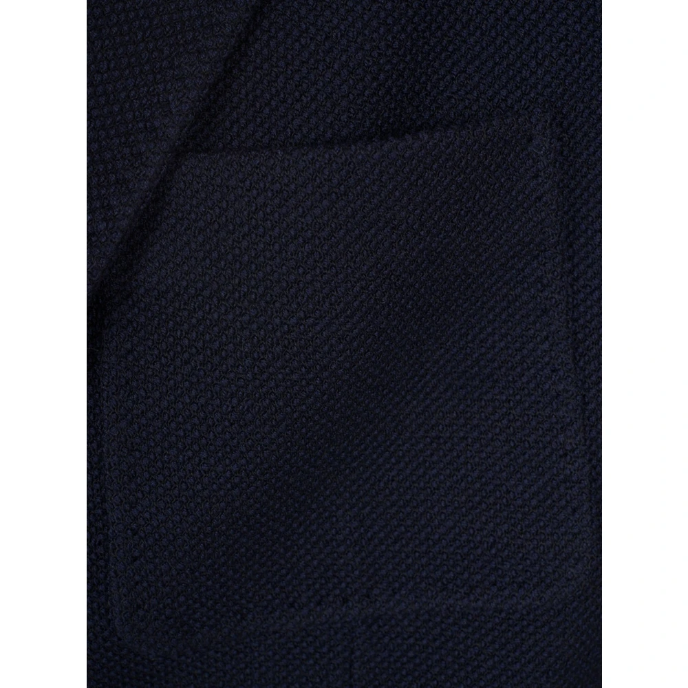 Canali Klassieke wollen blazer Blue Heren