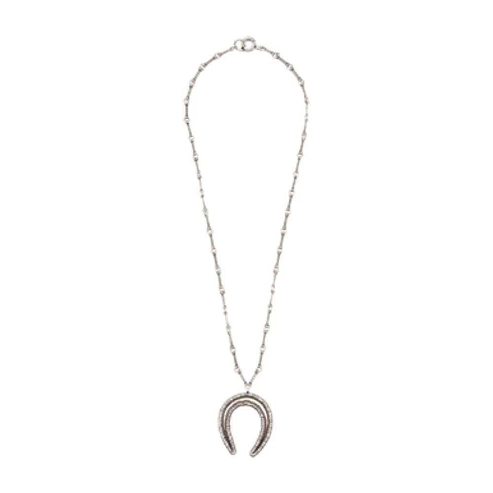 Isabel Marant Women's Gray Long Necklace Gd Necklace