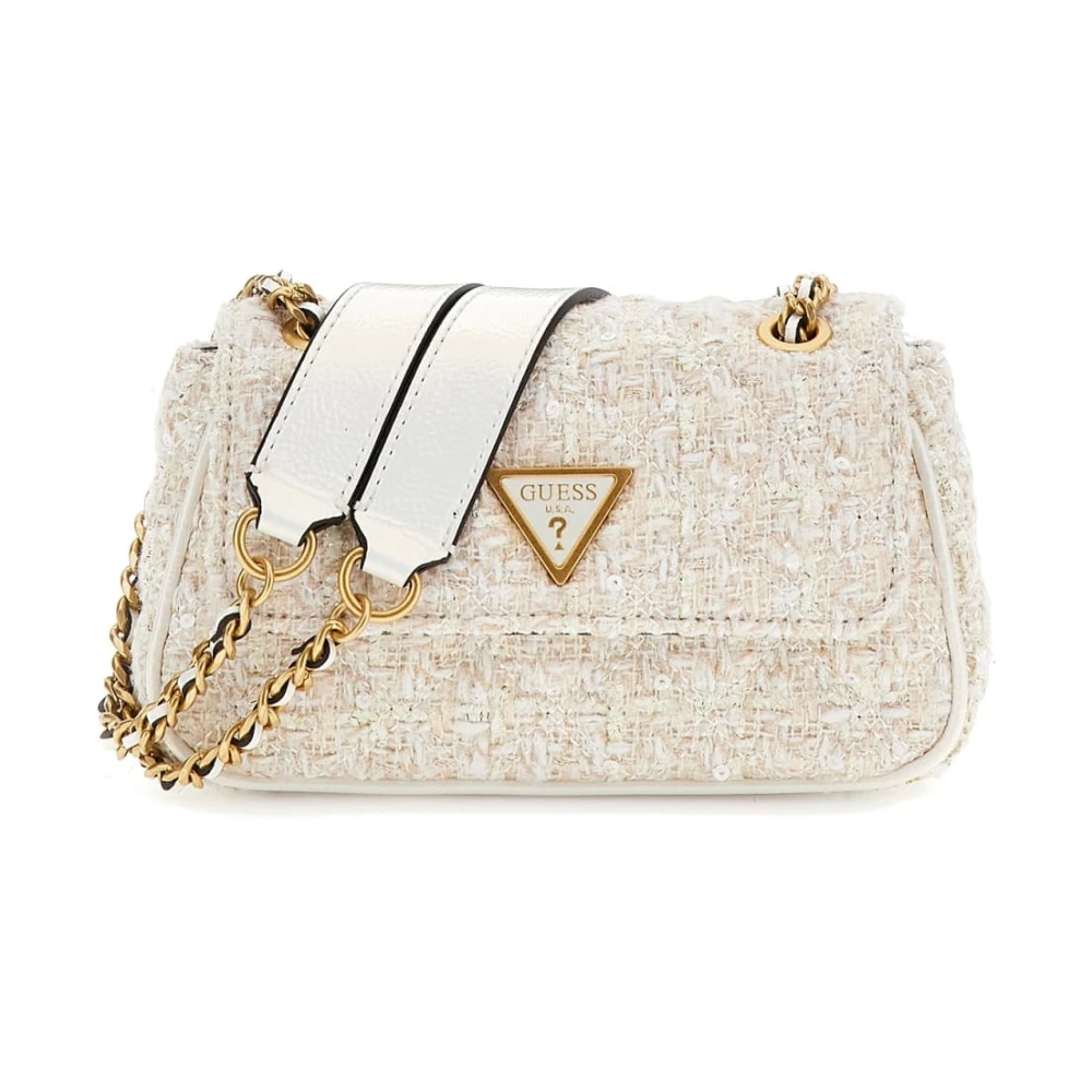 Guess Omkeerbare Ivory Multi Tas White Dames