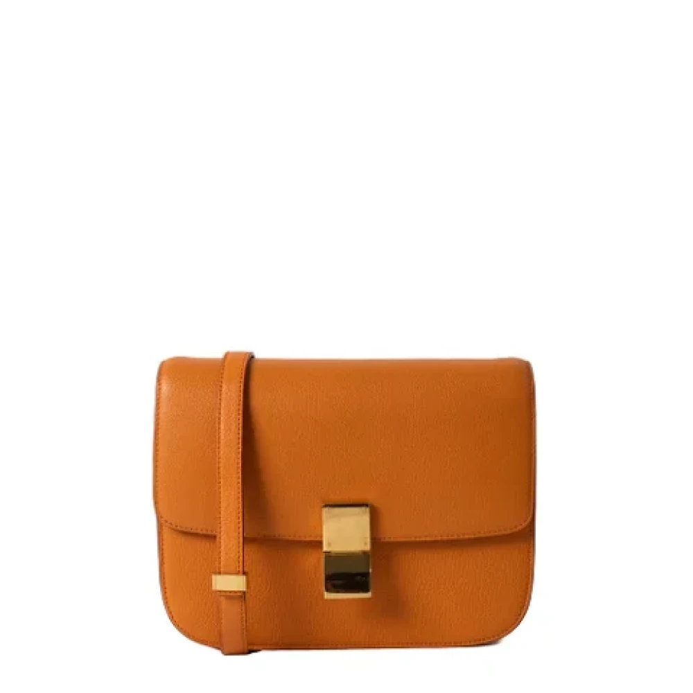 Celine Vintage Pre-owned Leather celine-bags Orange Dames