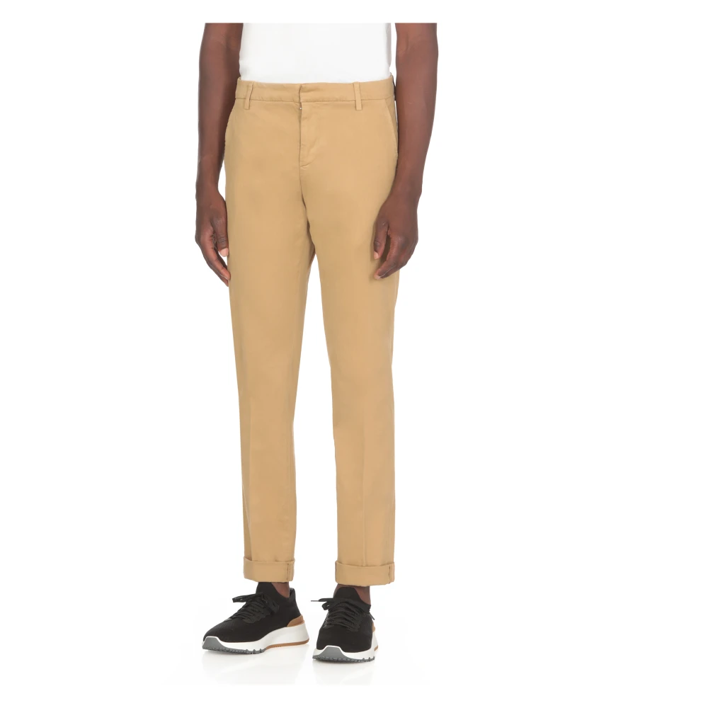 Dondup Beige Katoenen Herenbroek met Zakken Beige Heren