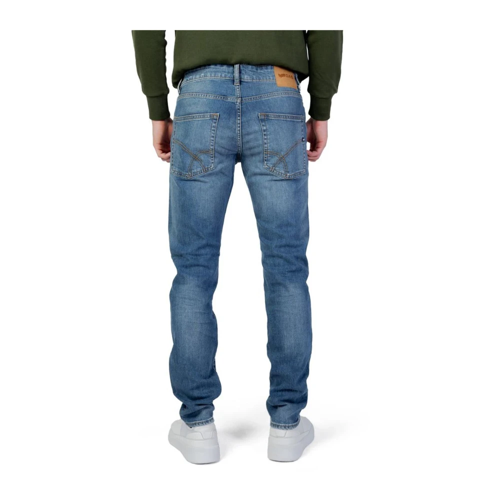 GAS Slimme katoenen jeans met elastaan Blue Heren