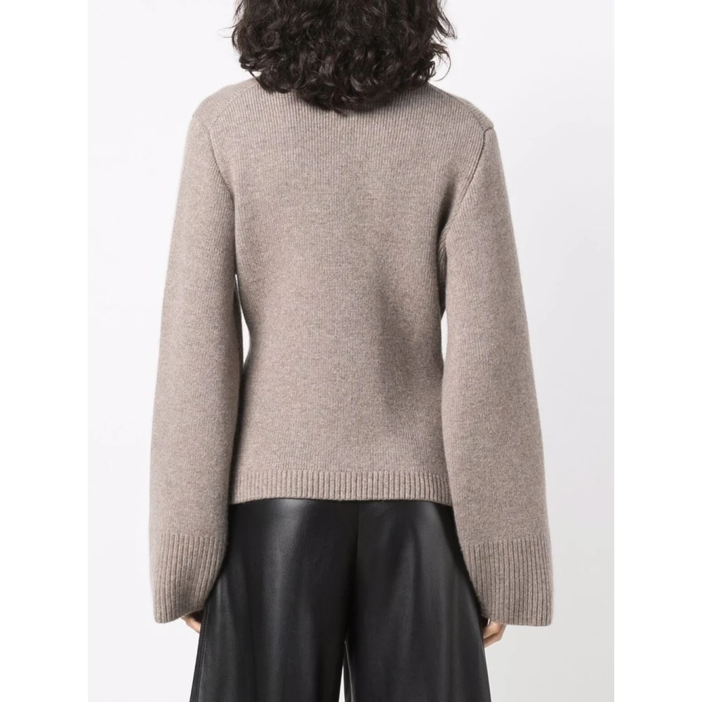 Khaite Scarlet Cardigan Sweater Beige Dames