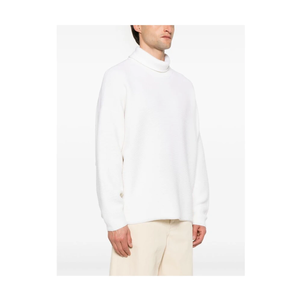 Fear Of God Ivoor Wit Geribbeld Gebreide Trui White Heren