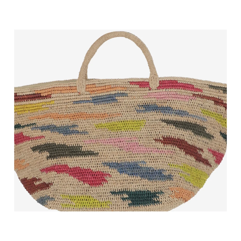 Ibeliv Vanilla Raffia Handtas Multicolor Dames