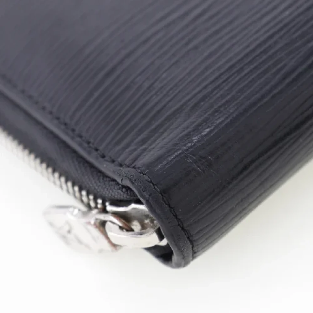 Louis Vuitton Vintage Pre-owned Leather wallets Black Heren