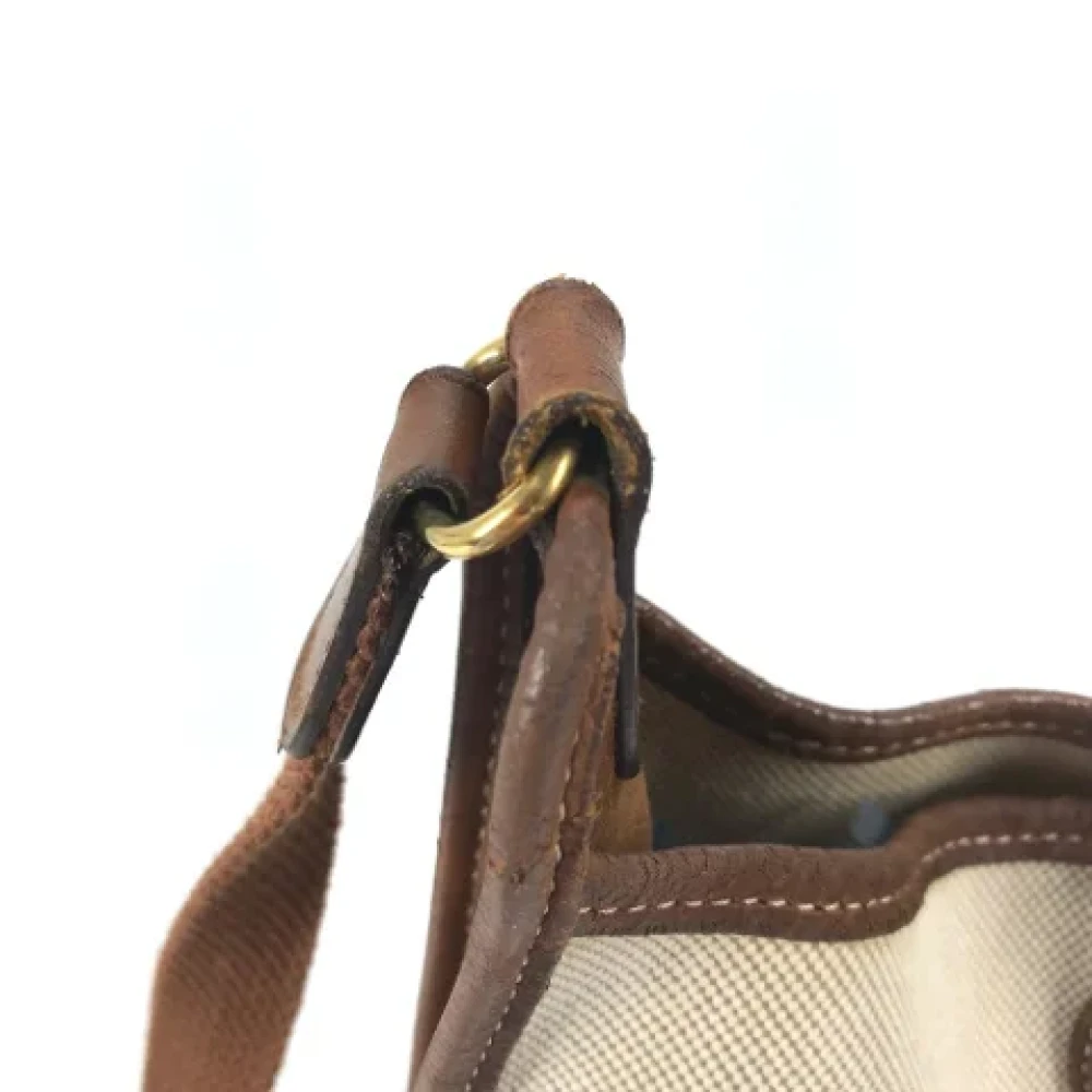 Hermès Vintage Pre-owned Fabric shoulder-bags Beige Dames