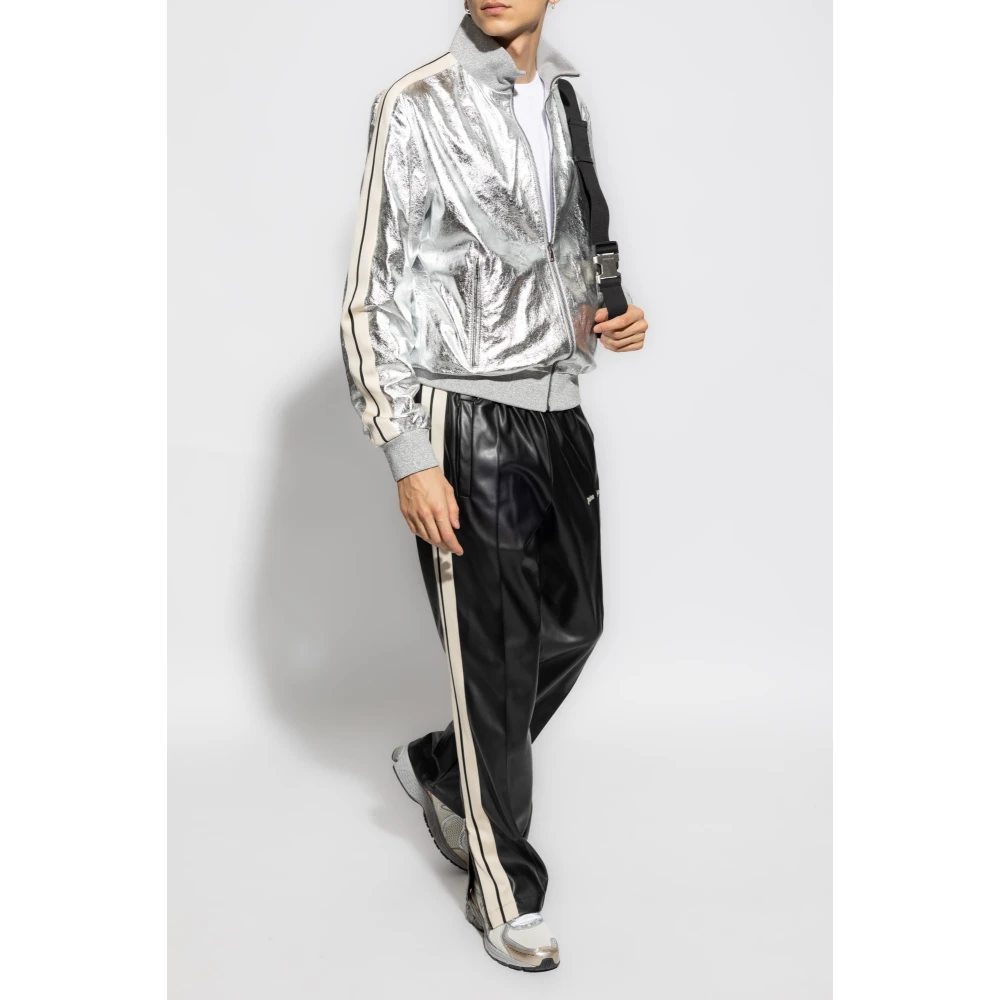 Palm Angels Jas met logo Gray Heren