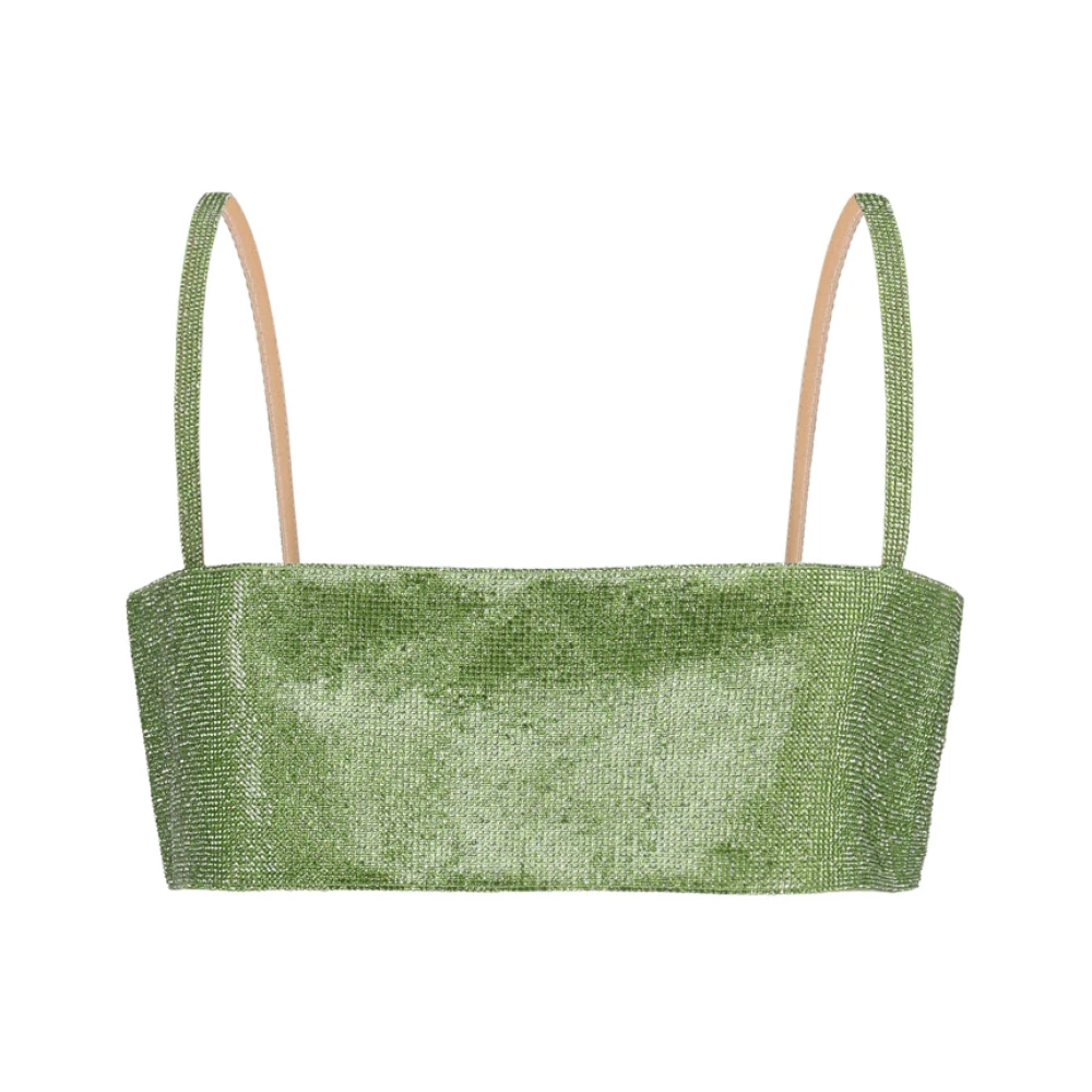 Nué Groene Rhinestone Top Green Dames