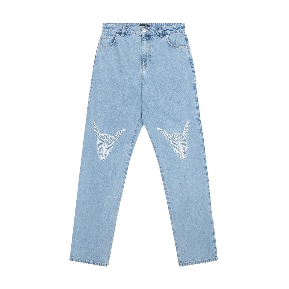Alix The Label Denim Bull Broek Blue Dames