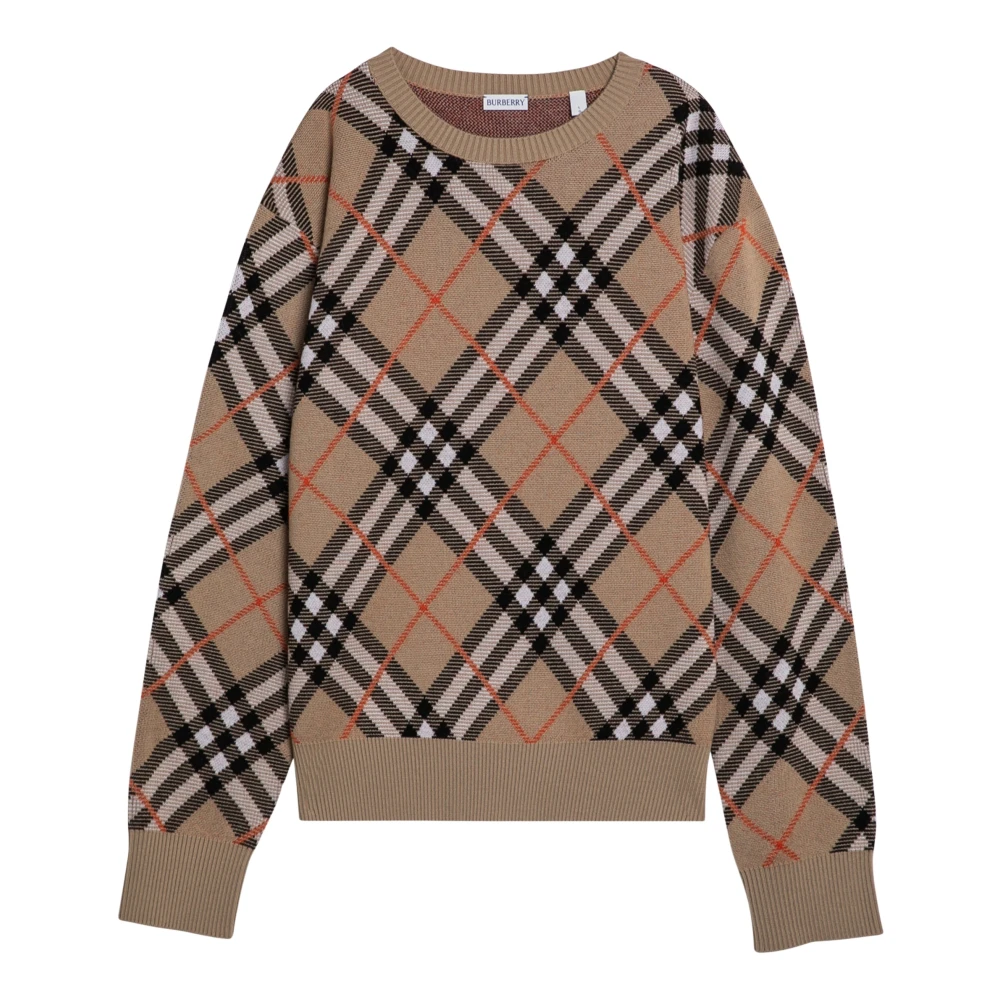 Burberry Ronde hals T-shirt Beige Heren
