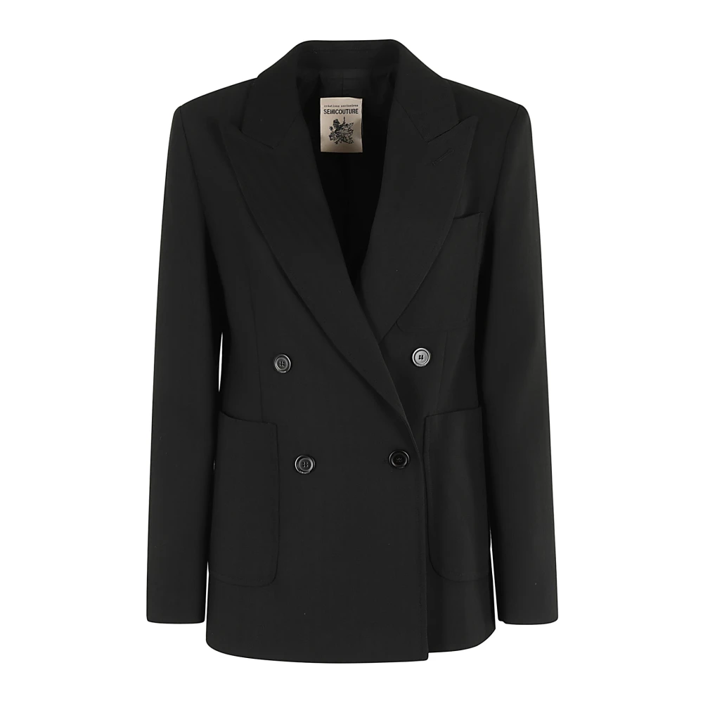 Semicouture Elegante Mauda Jurk voor Vrouwen Black Dames