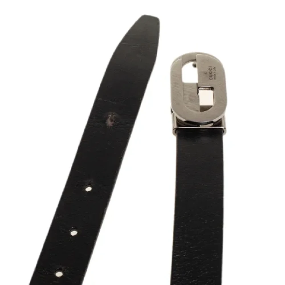 Gucci Vintage Pre-owned Leather belts Black Dames