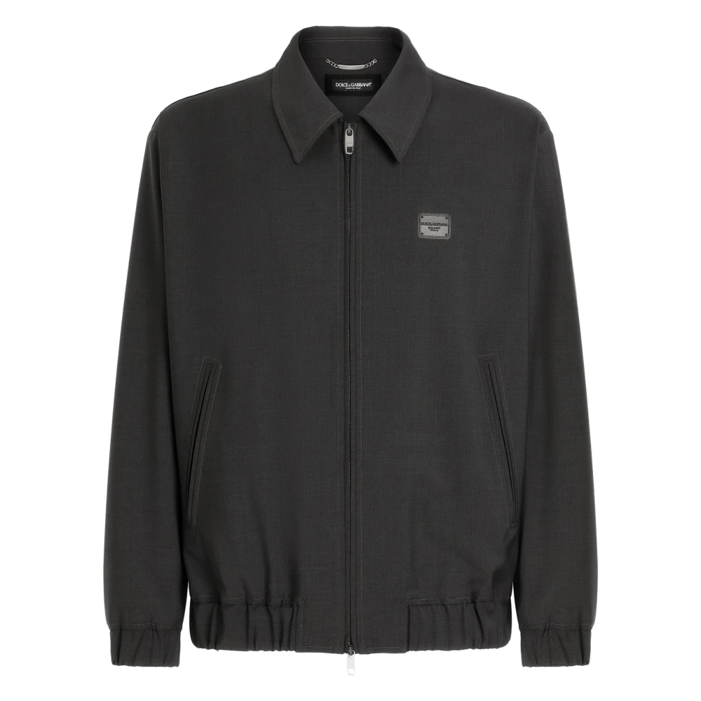 Dolce & Gabbana Stijlvolle Jas voor Mannen Black Heren
