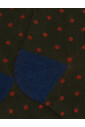 chaussettes-longues-en-coton-vert-pour-hommes-a-pois