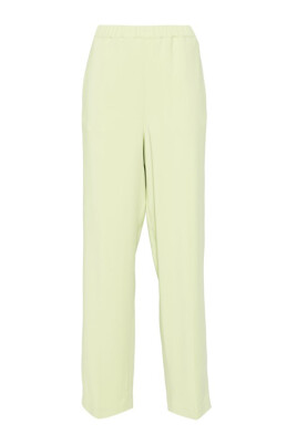 green-straight-leg-trousers