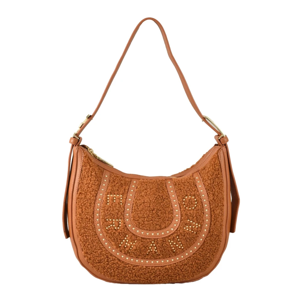 Ermanno Scervino Firenze Schoudertas Polyester Polyurethaan Brown Dames