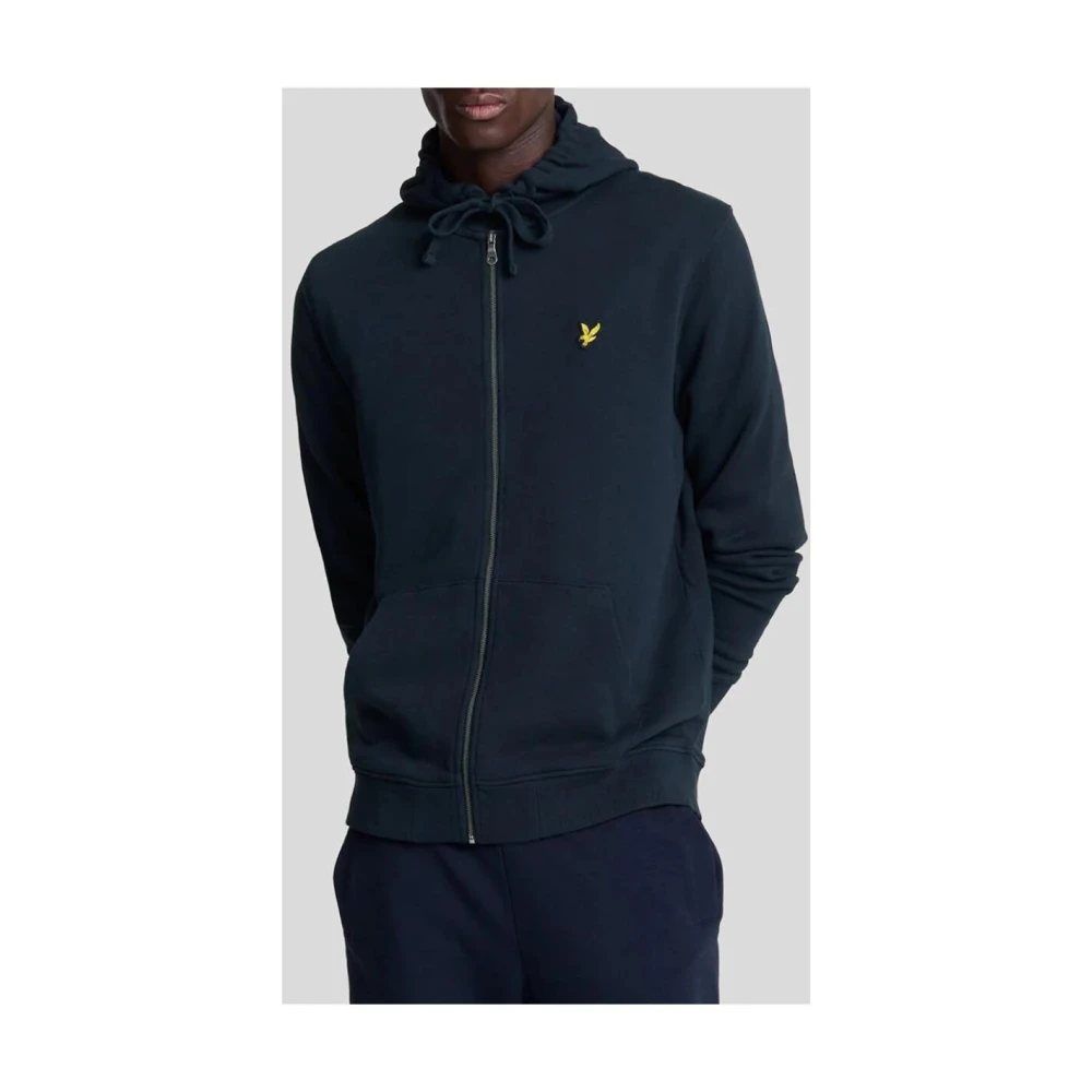Lyle & Scott ZipUp Hoodie Classic Fit Blue Heren