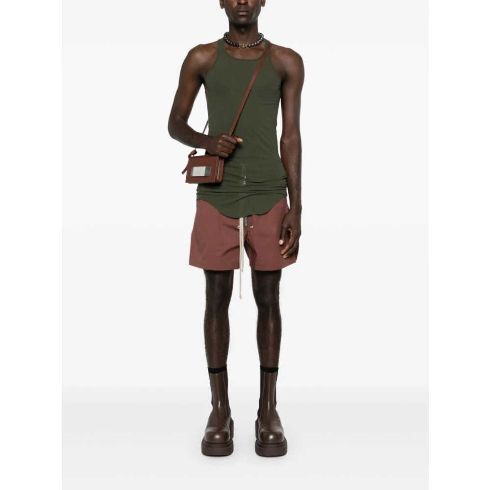 Rick Owens Basic Rib Tank 75 Forest Green Heren