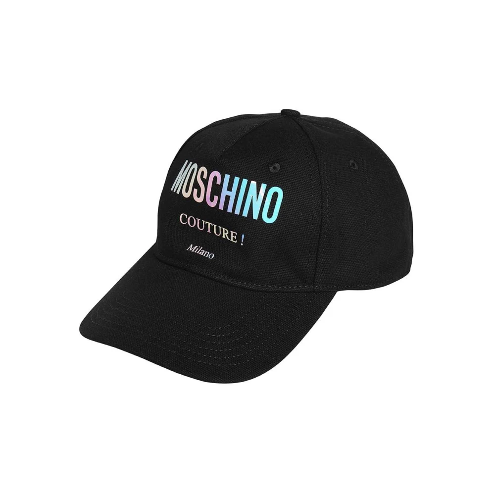 Moschino Logo Baseball Cap Black Heren