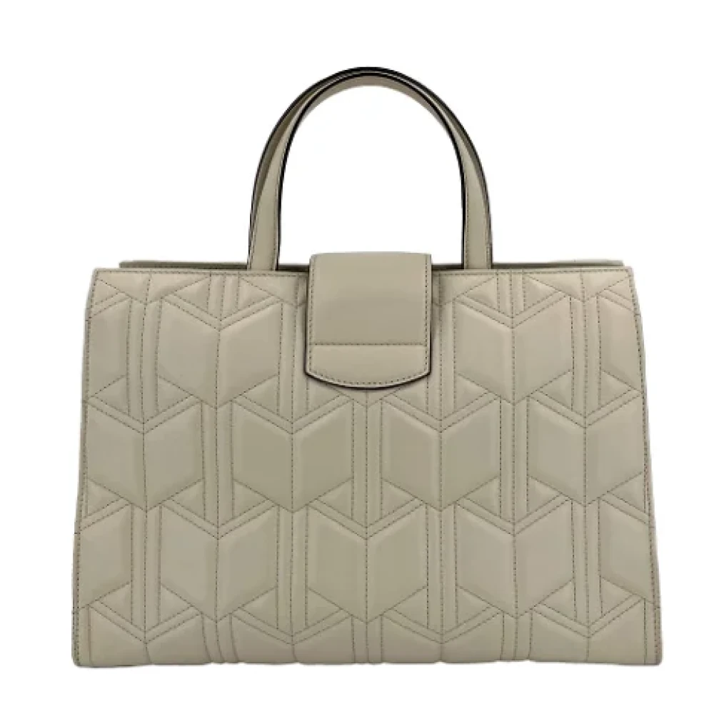 Gucci Vintage Pre-owned Leather gucci-bags Beige Dames