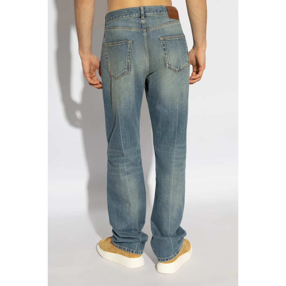 alexander mcqueen Jeans met logo Blue Heren