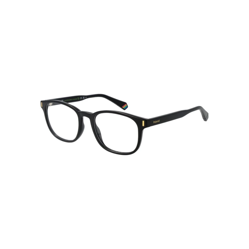 Polaroid Men's Black Glasses, One Size, Square Optical Frames