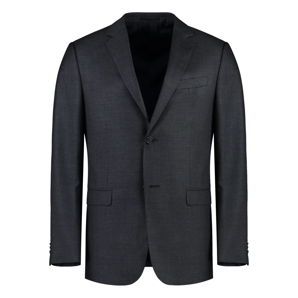 Z Zegna Klassiek wollen pak Blue Heren